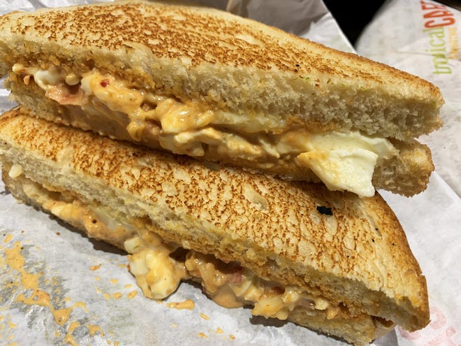 The “Smoky Mozza Grilled Cheese” from Tropical Smoothie Cafe, Marco Island.