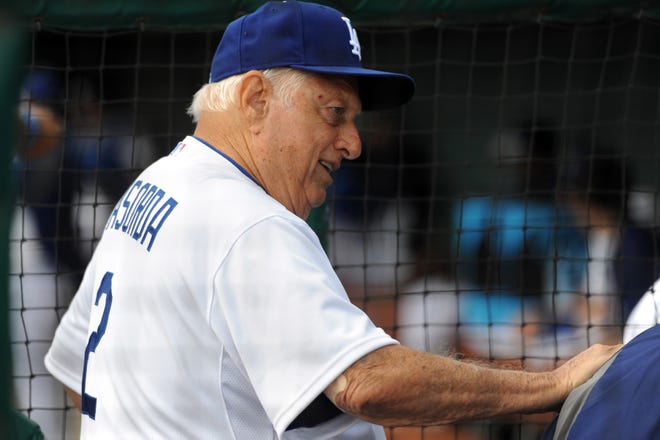 Tommy Lasorda retired as Dodgers manager in 1996.