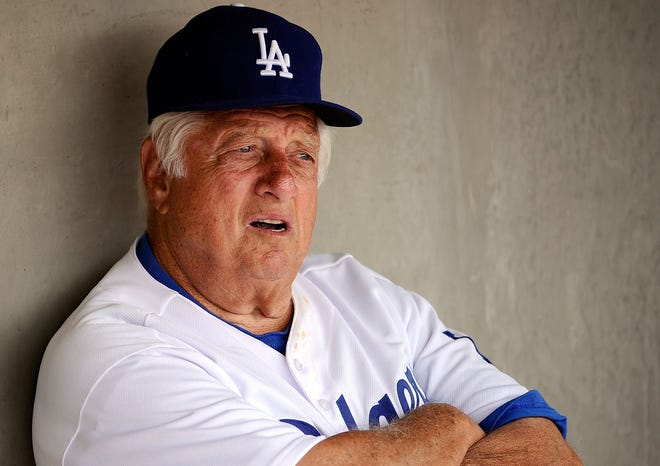 Tommy Lasorda led the Dodgers to two World Series championships in 1981 and 1988, four National League pennants, and eight division titles.