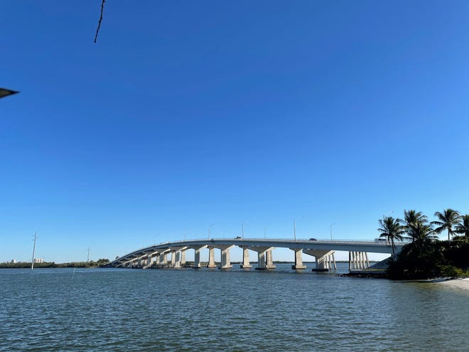 The S.S. Jolley Bridge is seen from the Marco Island Yacht Club on Jan. 6, 2021.