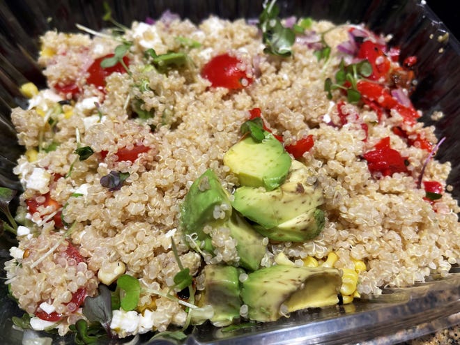 The “Quinoa Power Bowl” from Mangoes Dockside Bistro.
