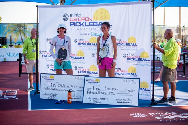 The U.S. Open Pickleball Championships opened 2021 tournament play on Sunday, April 18 at East Naples Community Park after a year hiatus due to the coronavirus pandemic. Irina Tereschenko beat Lea Jansen to win the Women's Pro Division.