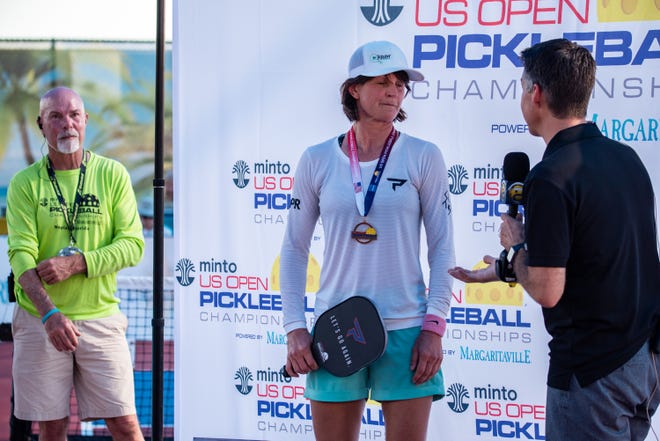 The U.S. Open Pickleball Championships opened 2021 tournament play on Sunday, April 18 at East Naples Community Park after a year hiatus due to the coronavirus pandemic. Irina Tereschenko won the Women's Pro Division.