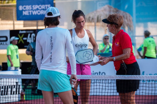 The U.S. Open Pickleball Championships opened 2021 tournament play on Sunday, April 18 at East Naples Community Park after a year hiatus due to the coronavirus pandemic. Irina Tereschenko (left) faced Lea Jansen in the Pro Women's Final.