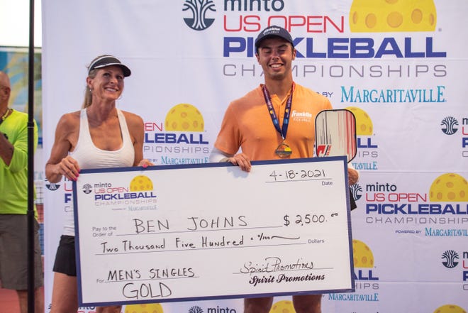 The U.S. Open Pickleball Championships opened 2021 tournament play on Sunday, April 18 at East Naples Community Park after a year hiatus due to the coronavirus pandemic. Ben Johns won the Men's Pro Division Final.
