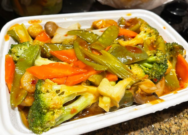 “Moo Shu” vegetables from Jackie’s Chinese Restaurant.