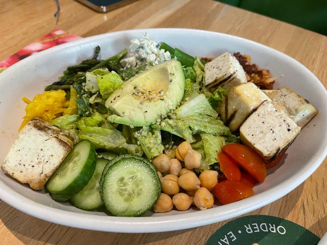 The "Good Earth" kale cobb salad from True Food Kitchen, North Naples.