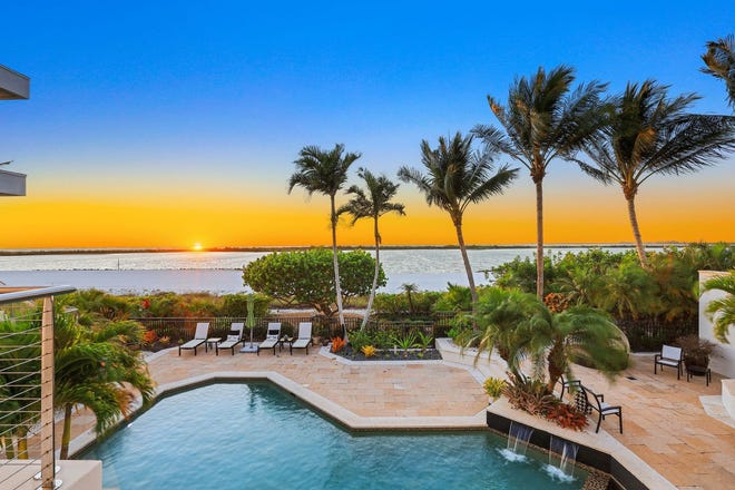 This rare contemporary mansion could be the next record sale on Marco Island. It's listed for more than $14 million.