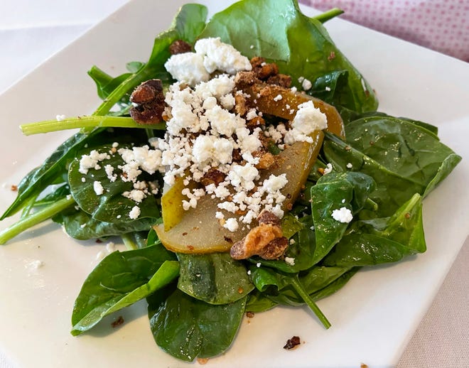 The spinach salad from Arturo’s Bistro, Marco Island.