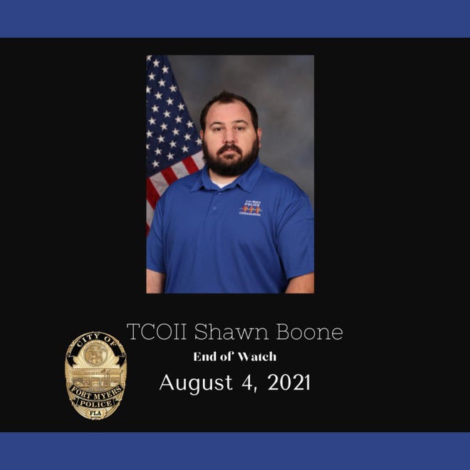 On Aug. 4, 2021, Fort Myers Police Dispatcher Shawn Boone died of COVID-19 complications after serving the department for nearly four years.