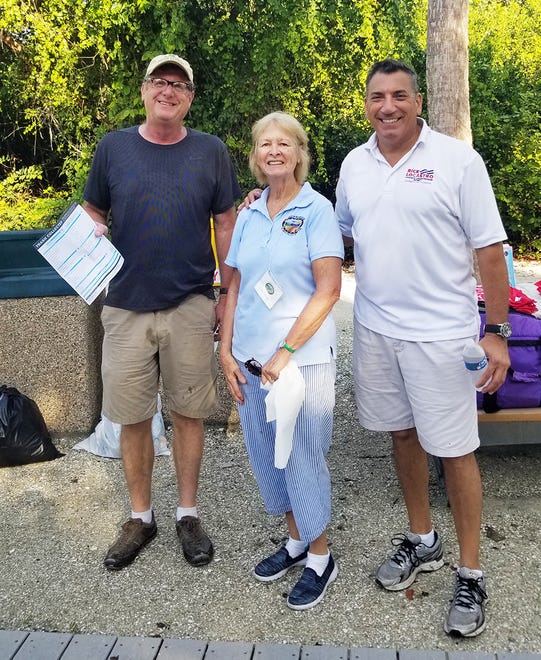 Barry Williams, Director of Collier County Parks and Recreation, Linda Colombo, president of Friends of Tigertail and Rick LoCastro, Collier County Commissioner.