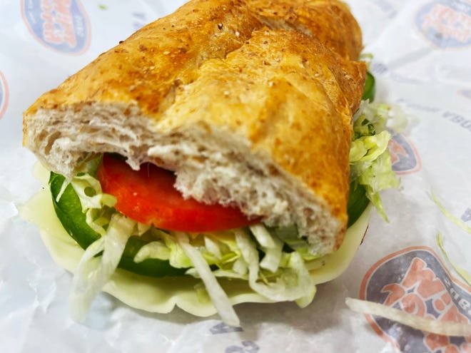 Veggie sub from Jersey Mike's, East Naples.