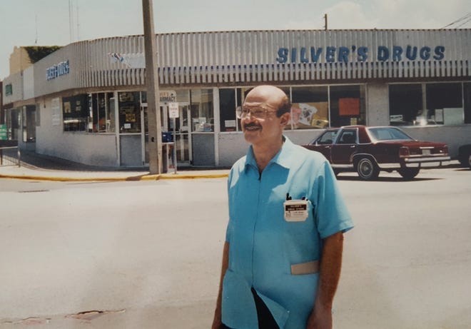 This is Leonard “ Doc ” Silver, who died in 2018, outside his iconic corner drugstore in Neptune Beach. A block off the beach, Silver ’ s proved to be a popular hangout for residents and visitors, a slice of homegrown flavor in an area that eventually sprouted trendy restaurants and gained a new name, Beaches Town Center. At the old Silver ’ s, there was a small post office branch behind the counter, and for most of its life the store shared space with the busy restaurant, Ellen ’ s Kitchen. Along with pharmacy stapes, the store sold T-shirts, suntan lotion, inflatable rafts, beach souvenirs and Silver ' s homemade hangover cure.
