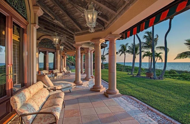 This Collier County home in the Gordon Drive Estates was the most expensive home sold in January.