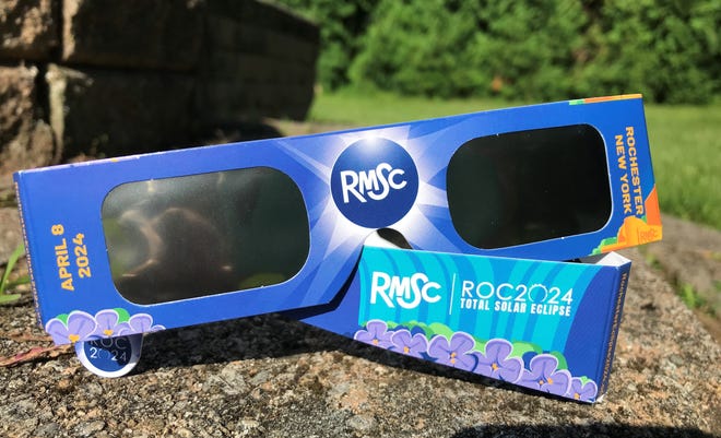 The Rochester Museum & Science Center sells solar eclipse glasses for $2.50 per pair.